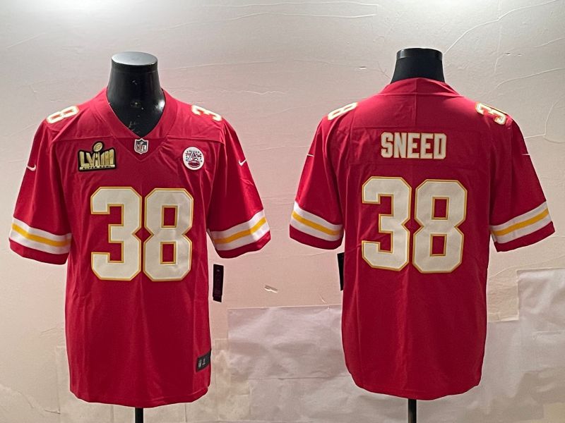 Men Kansas City Chiefs 38 Sneed Red Second generations 2025 Nike Limited NFL Jersey style 3